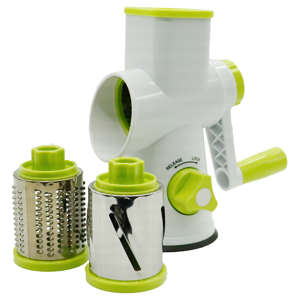 CJ kitchen roller multi-function vegetable chopper with stainless steel blades for efficient vegetable slicing and dicing.