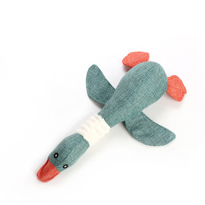 CJ Dayan sounding plush dog toy with sound features, designed as a pet puzzle toy for dogs.