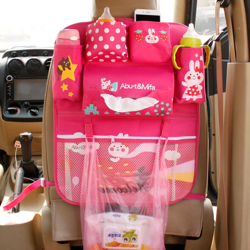 Cartoon car storage bags by CJ featuring colorful, playful car designs for organizing toys and essentials.