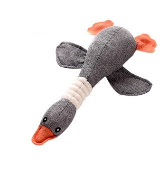 CJ Dayan sounding plush dog toy with puzzle features, designed for pets to enjoy interactive sound and plush entertainment.
