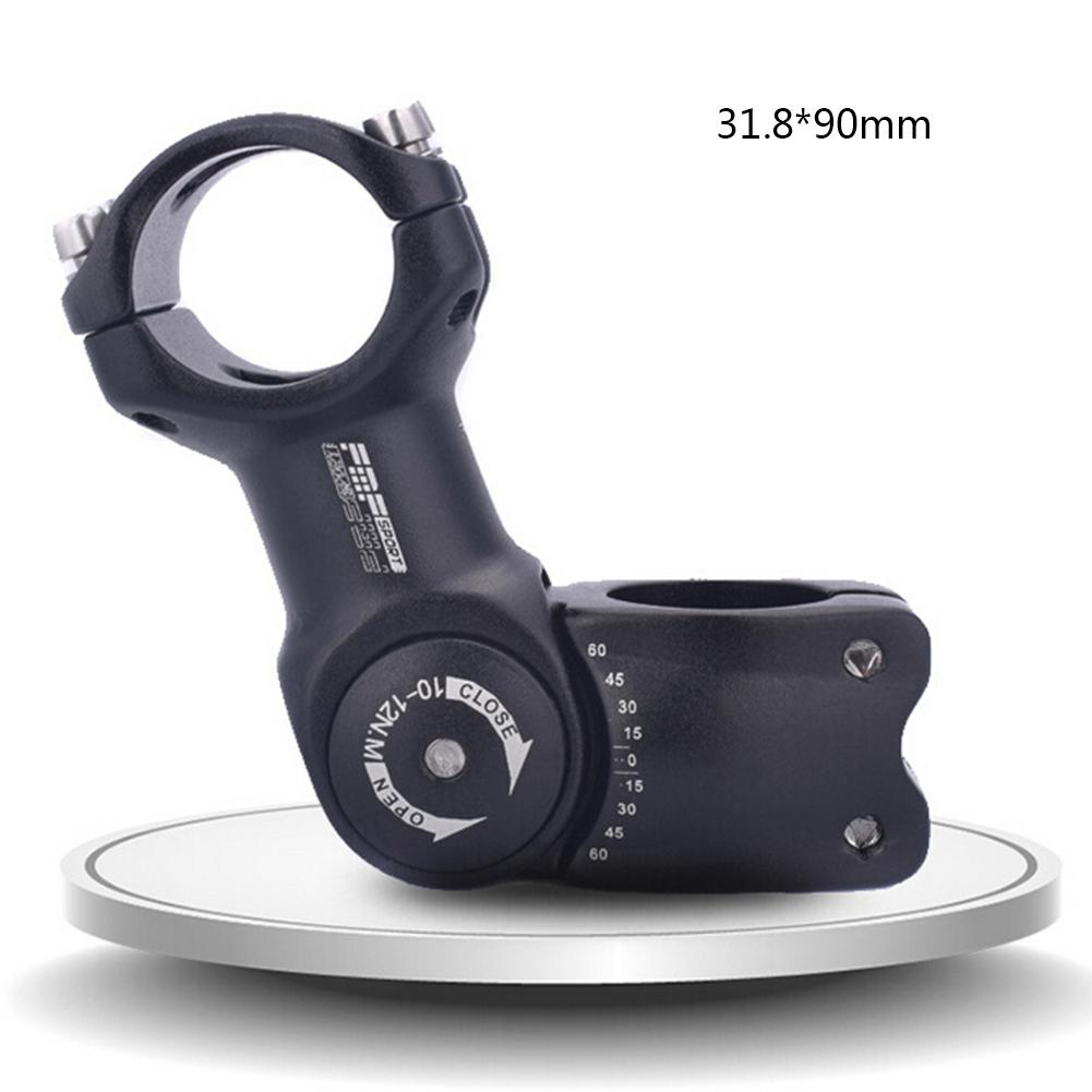 CJ bicycle adjustable stem with adjustable angle, featuring a sleek design and secure clamp for customizable handlebar positioning.