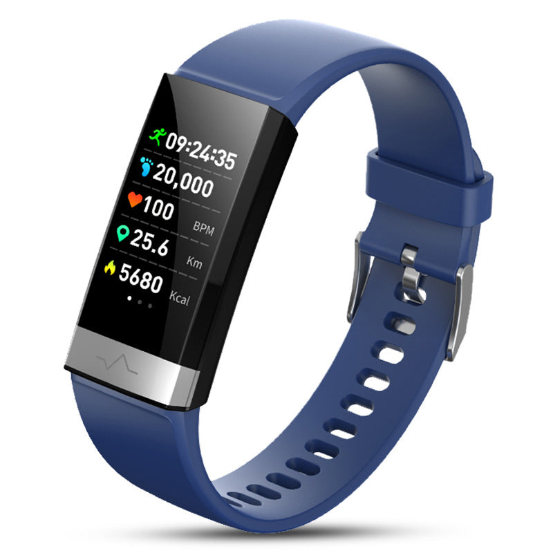 CJ V19 smart bracelet with sleek design, digital display, and fitness tracking features.