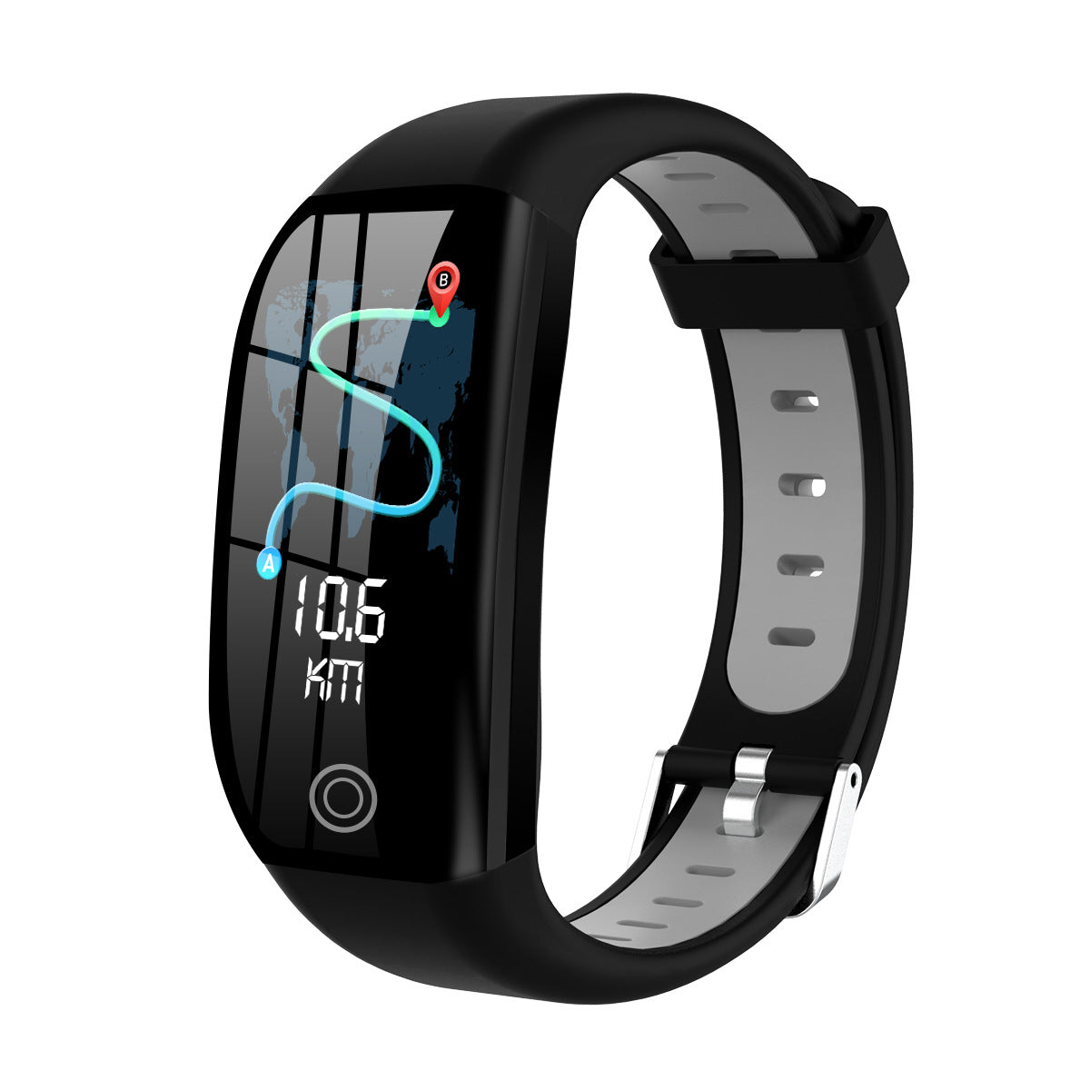 CJ smart sports bracelet with digital display and adjustable strap, designed for fitness tracking and activity monitoring.
