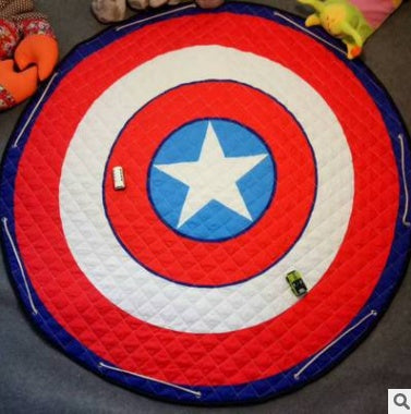 CJ explosion models cotton car storage and toy mat, round outing climbing storage bag for children, versatile and lightweight.