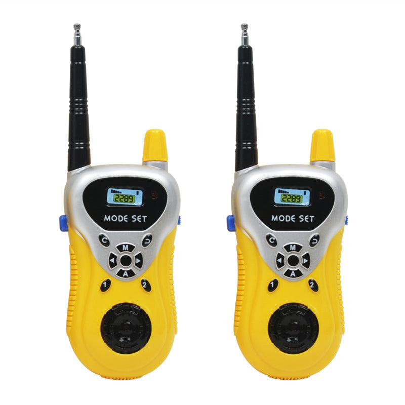 CJ children's mini walkie-talkie toys set with wireless communication for parent-child outdoor play and interactive fun.