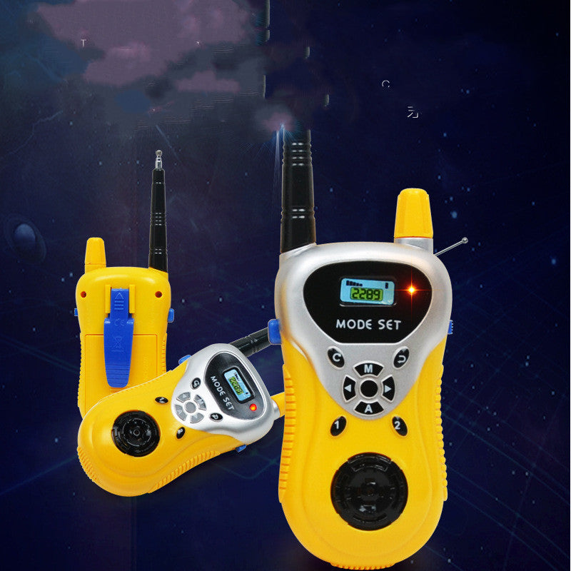 CJ children's mini walkie-talkie toy sets for kids, wireless parent-child interactive outdoor communication devices.