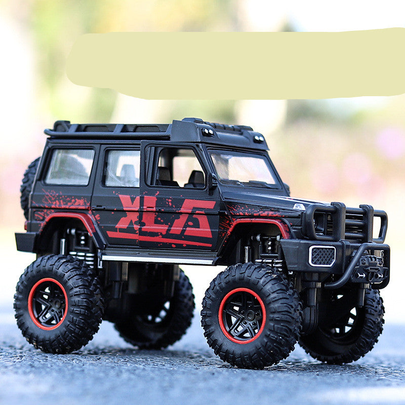 CJ simulation alloy off-road car model toy, detailed modified version with realistic features and sturdy construction.