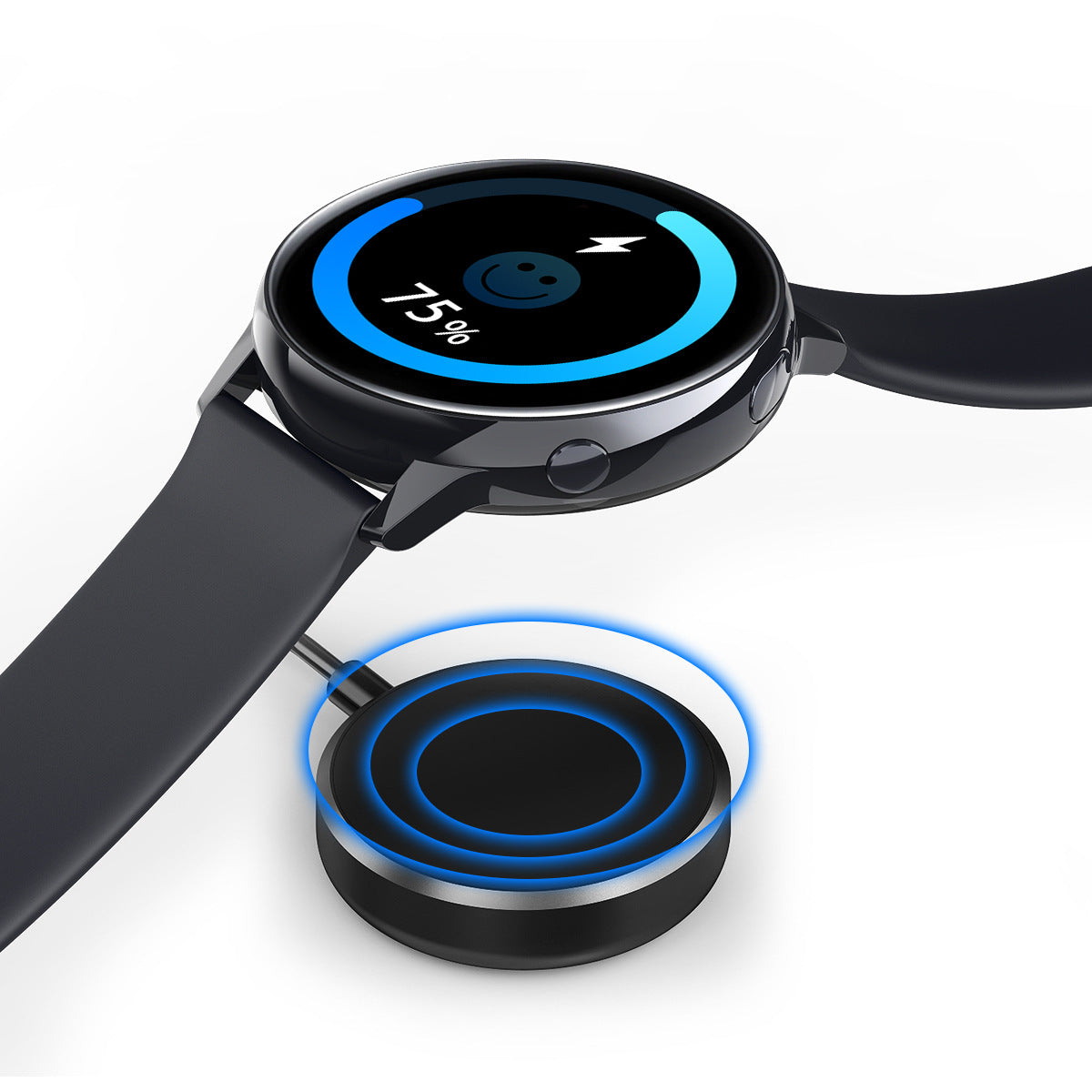 CJ blood oxygen sphygmomanometer and ECG thermometer watch showing heart rate and oxygen levels on a digital display.