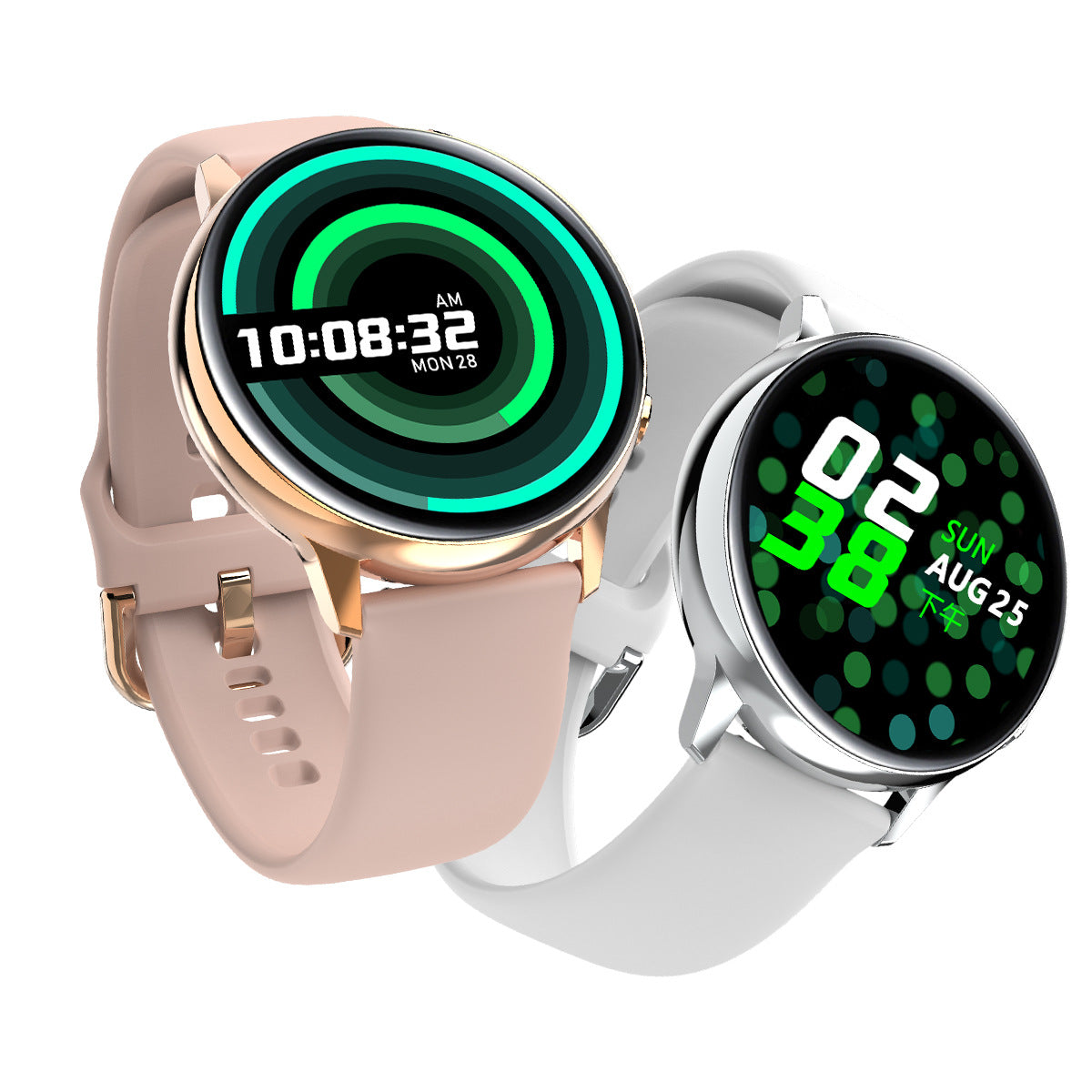CJ blood oxygen sphygmomanometer, exercise heart rate ECG thermometer watch displaying digital readout and wrist strap.