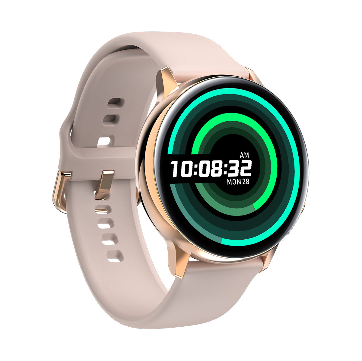 CJ blood oxygen sphygmomanometer and heart rate ECG thermometer watch showing digital display and wrist strap.