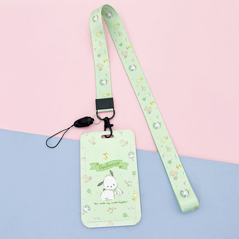 Cartoon girl student meal card set by CJ featuring colorful character illustrations on the card pack.
