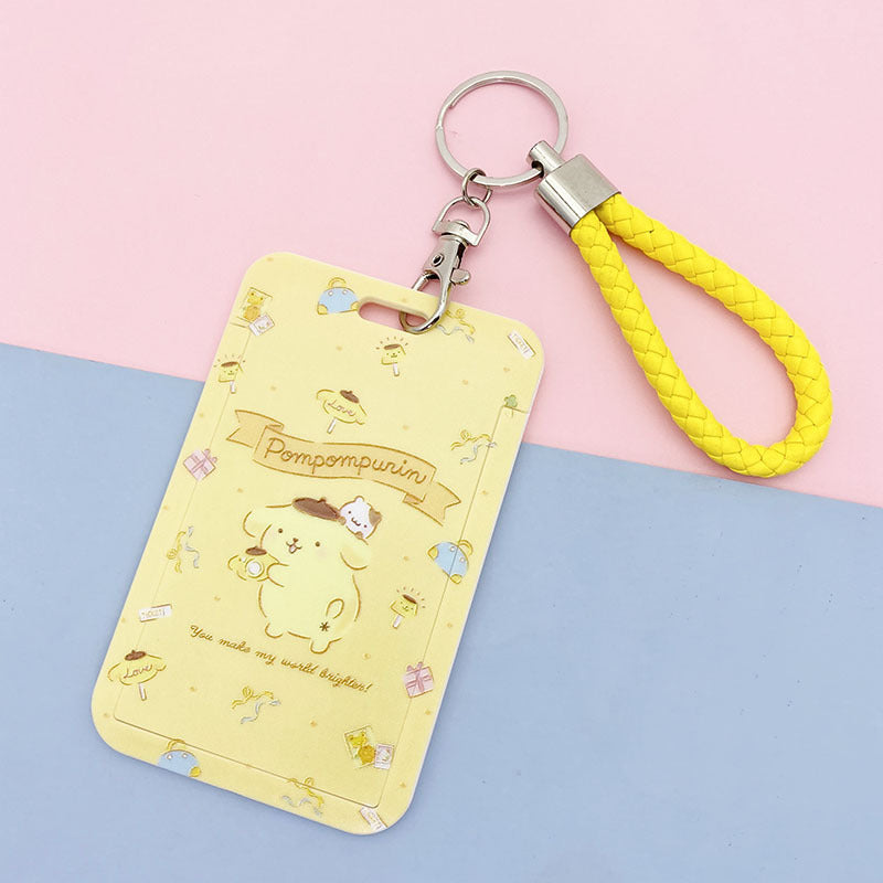Cartoon girl student meal card set by CJ featuring colorful, playful designs for school meal payment cards.