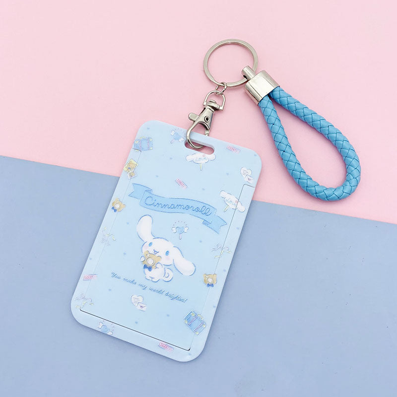 Colorful cartoon girl student meal card set by CJ, featuring playful character designs on each card for school lunch access.