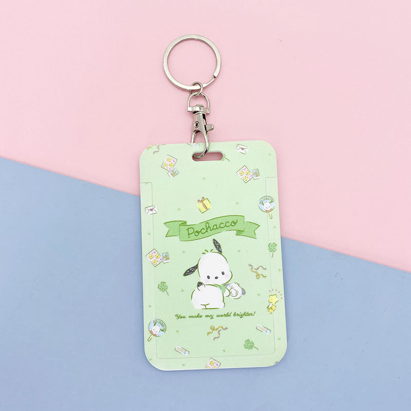 Cartoon girl student meal card set by CJ, featuring colorful, playful illustrations on a pack of multiple cards for school meals.