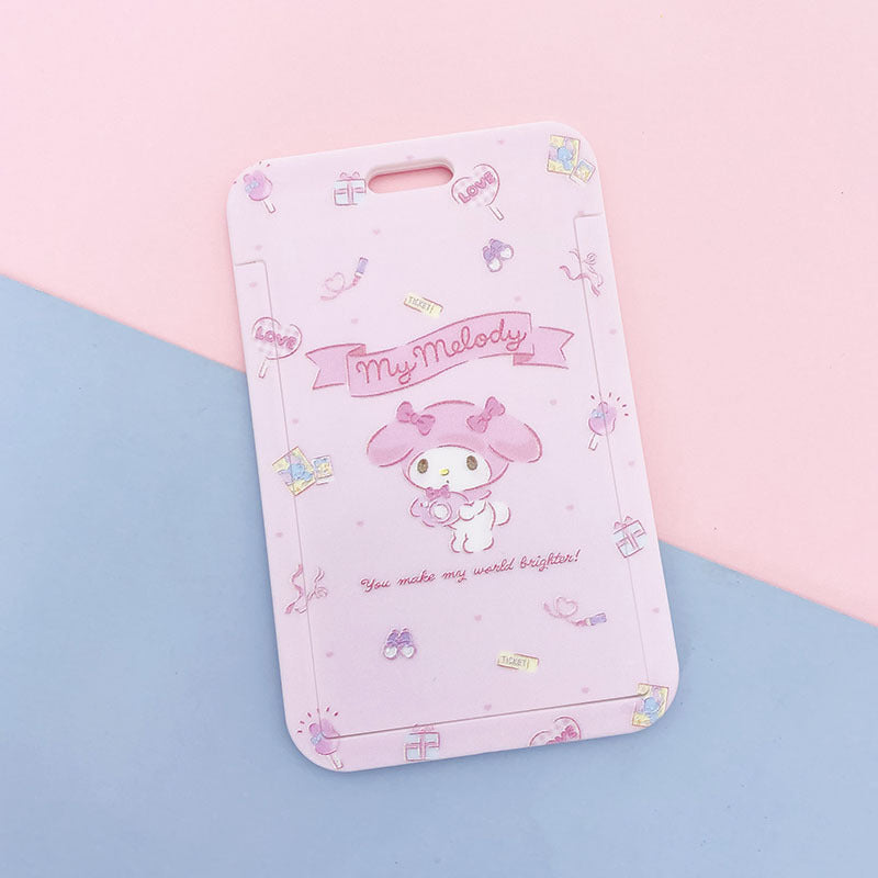 Cartoon girl student meal card set by CJ, featuring colorful, playful designs for school meal cards.