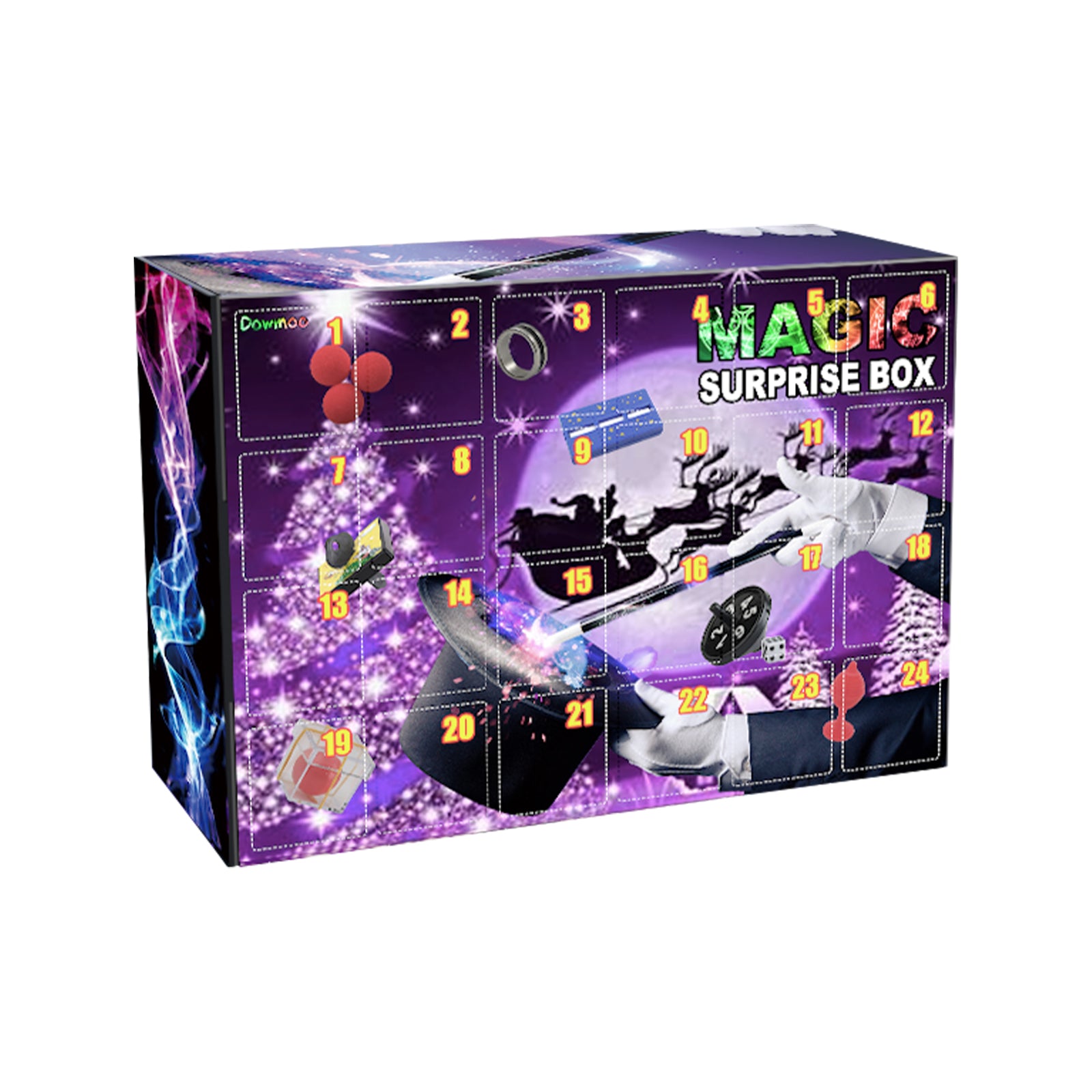 CJ Magic Decompression Blind Box with Christmas Spirit theme, featuring festive magic props and toys for fun holiday entertainment.