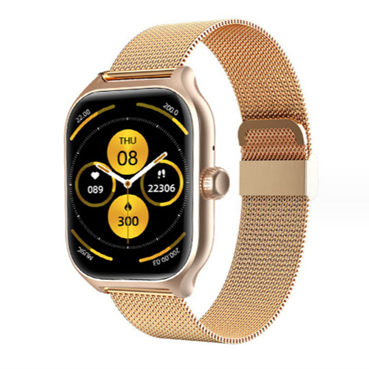 CJ Bluetooth smart watch with full touch screen, heart rate monitor, and sport bracelet features, perfect for fitness tracking.