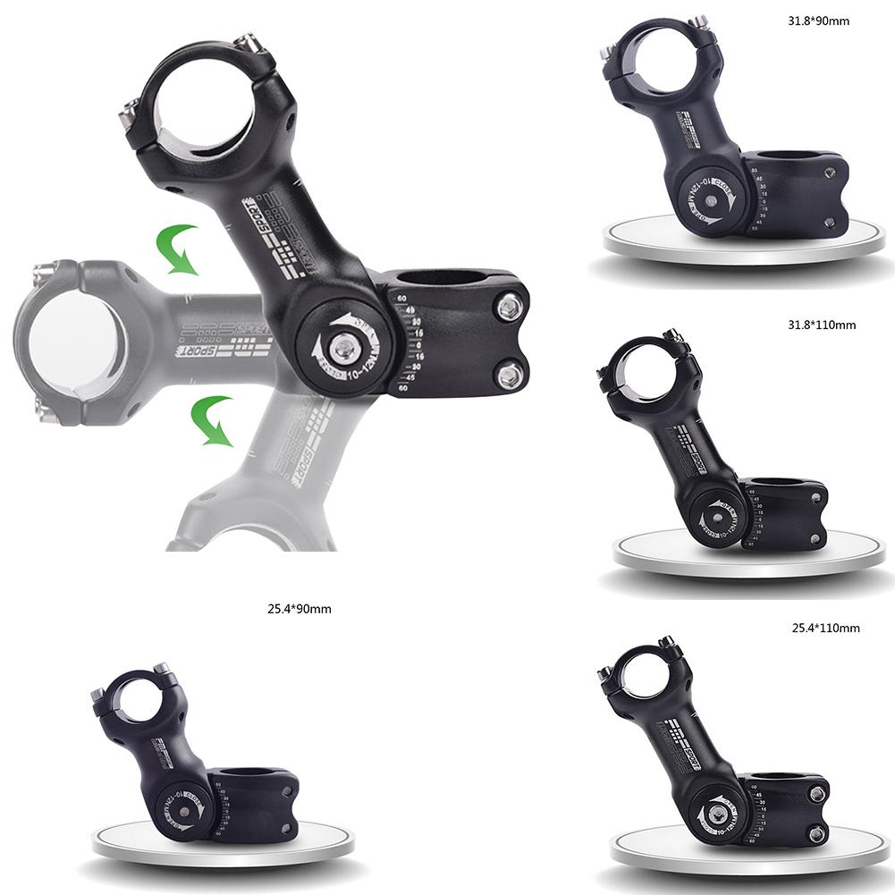 CJ bicycle adjustable stem with adjustable angle, featuring a sleek design and secure clamp for customizable handlebar positioning.