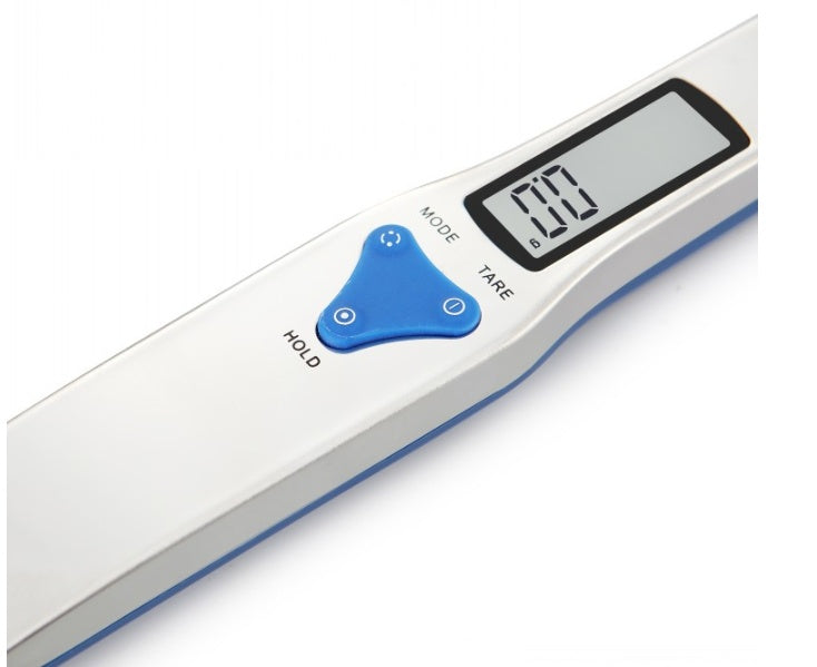 CJ digital spoon scale with three detachable measuring spoons, 500g capacity, precise 0.1g electronic kitchen scale.