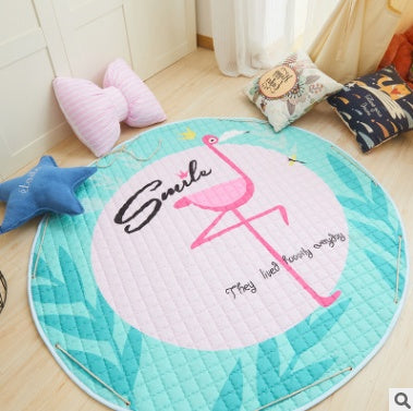 CJ explosion models cotton car storage mat and toy organizer with round outing climbing mat and storage bag for children.