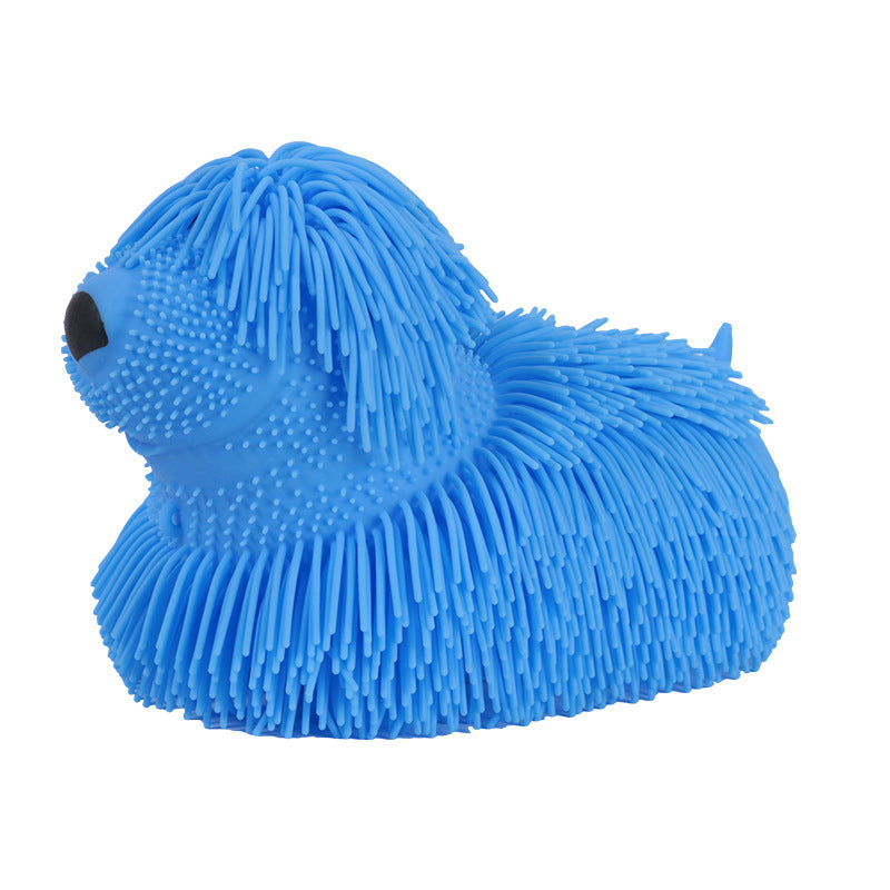 CJ dog squeezing toy decompression ball for dogs, soft rubber ball designed for chewing and play.