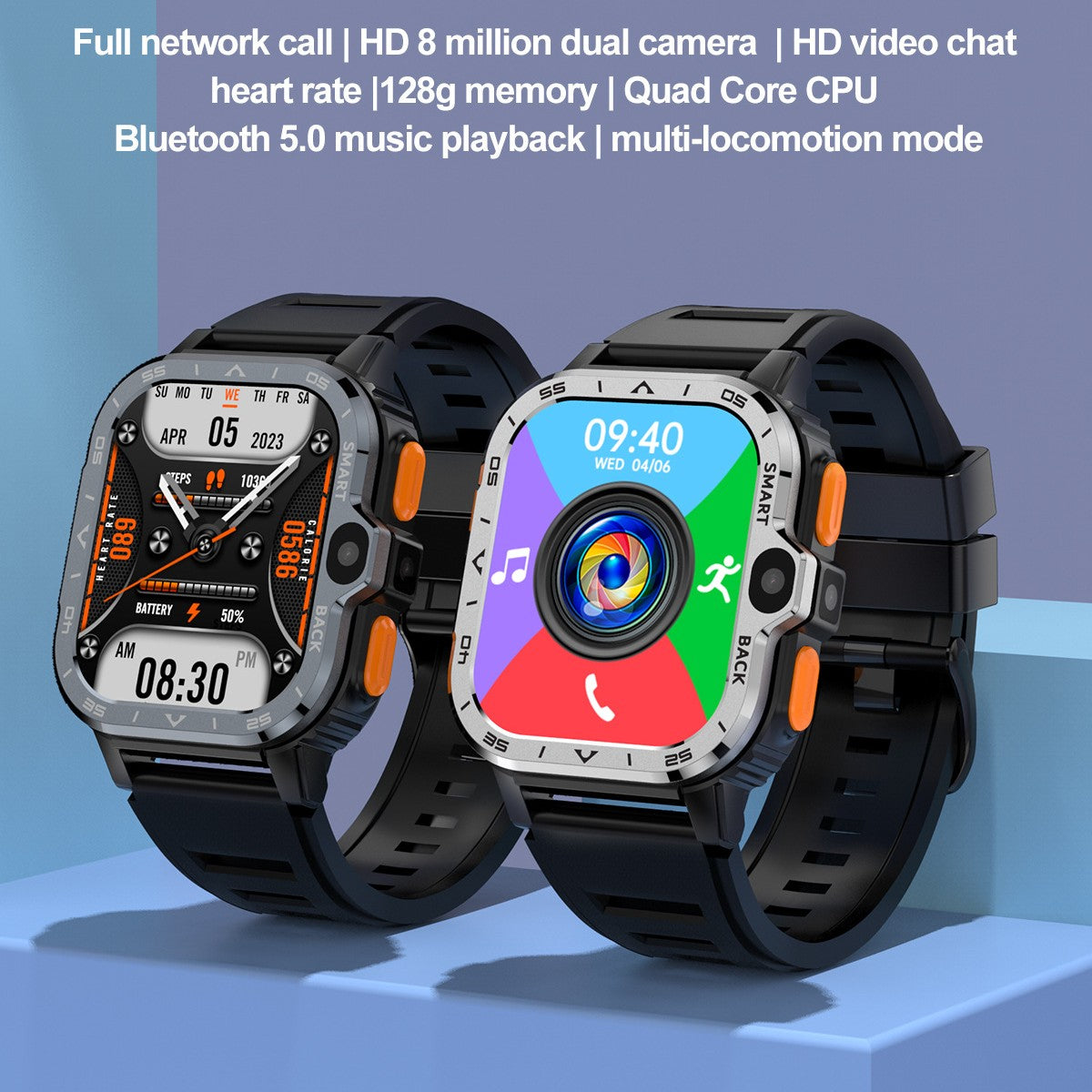 CJ student smart watch with Android internet, fitness tracker, and smart sports bracelet features visible on the black device.