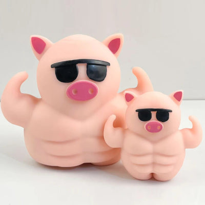 CJ Release Pig squeezing toy, a stress-relief decompression toy featuring a cute pig design with soft, squeezable material.