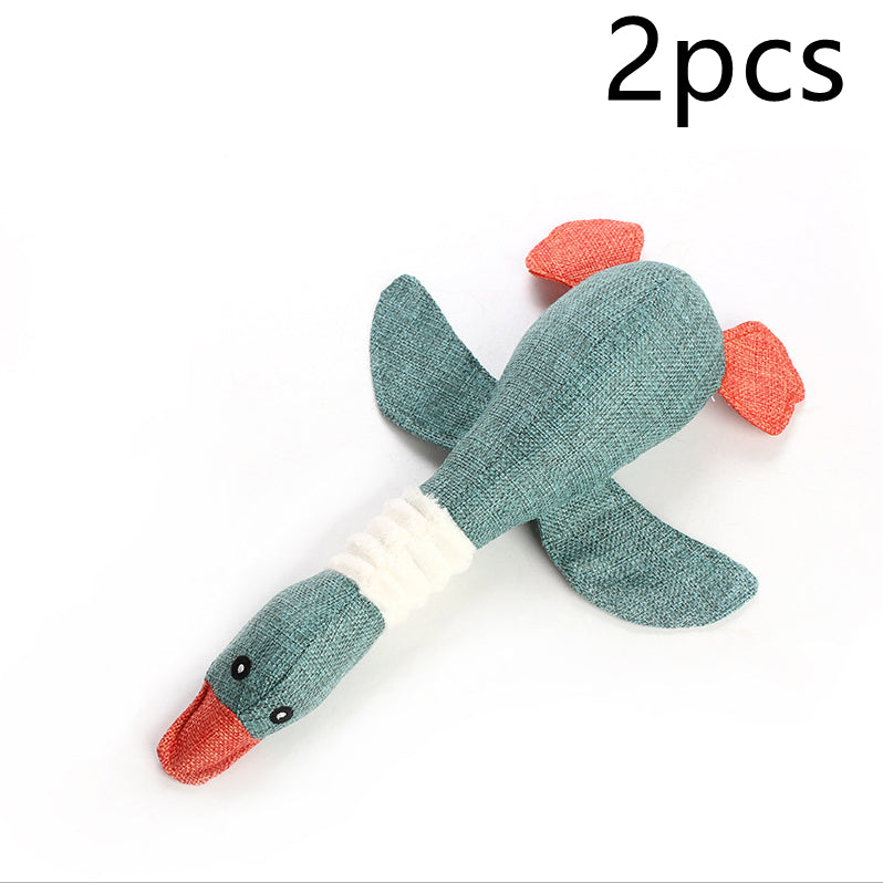 CJ Dayan sounding plush dog toy with pet puzzle design, featuring sound elements for engaging pet play.