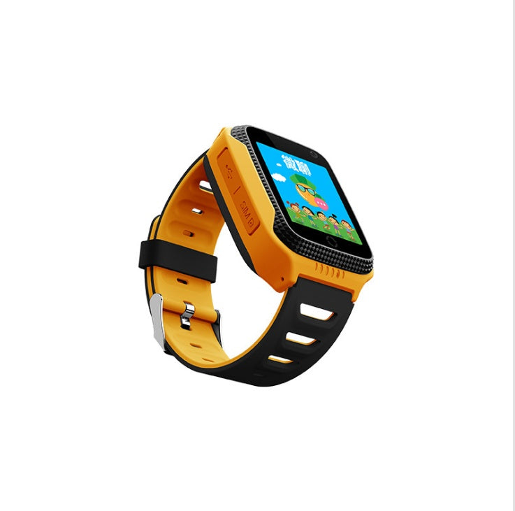 CJ smart watch with digital display, black strap, and fitness tracking features visible on the screen.