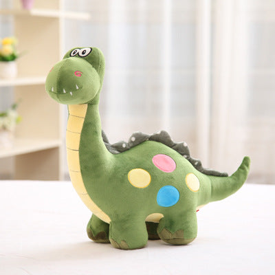 Children's cartoon dinosaur plush toy by CJ, soft and colorful dinosaur doll for kids, with detailed fabric and friendly design.