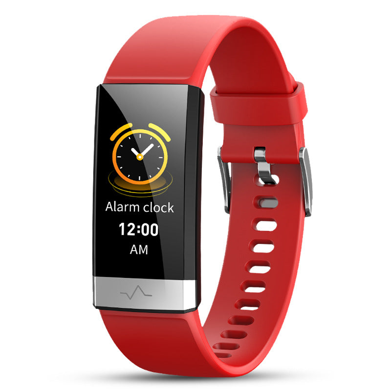 CJ V19 smart bracelet with sleek design and digital display, tracking fitness and health metrics.