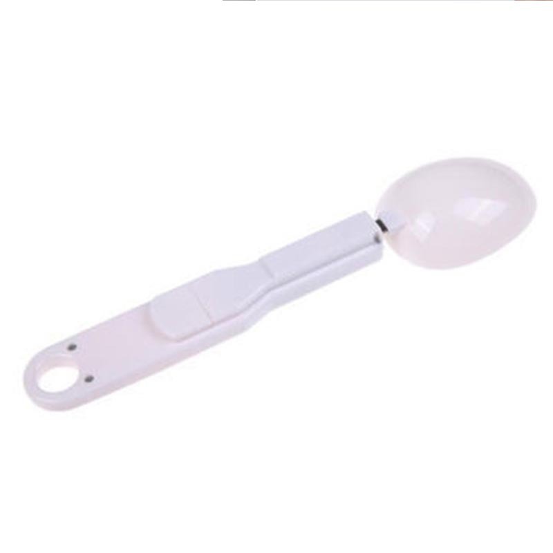 CJ LCD digital kitchen scale with electronic food weight measuring spoon for coffee, tea, sugar, and cooking ingredients.