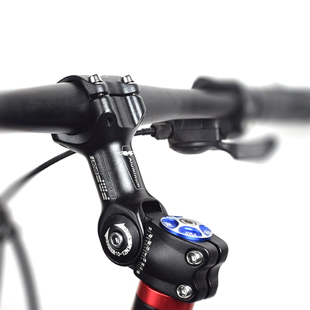 CJ bicycle adjustable stem with adjustable angle, showing the black metal bike handlebar stem with locking mechanism.