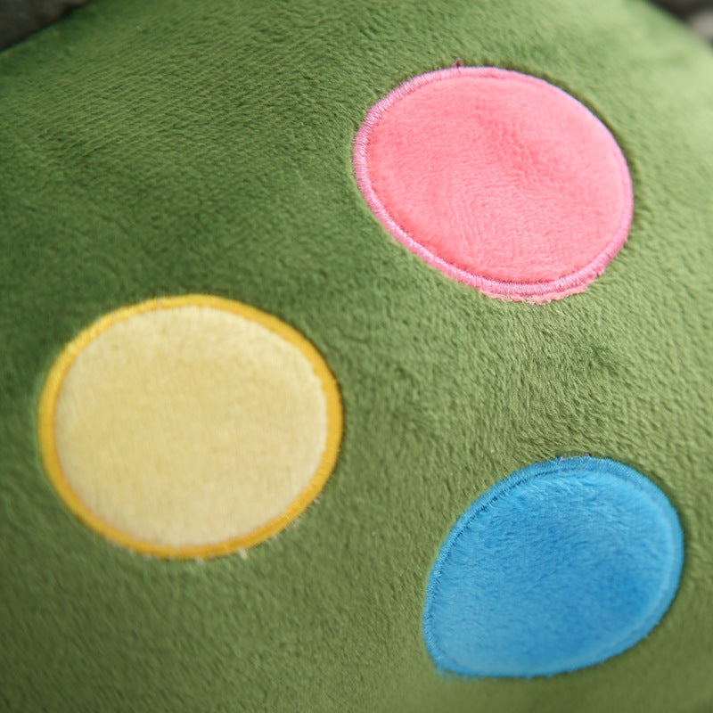 Children's cartoon dinosaur plush toy by CJ, soft and cuddly plush doll for kids, featuring bright colors and friendly dinosaur design.