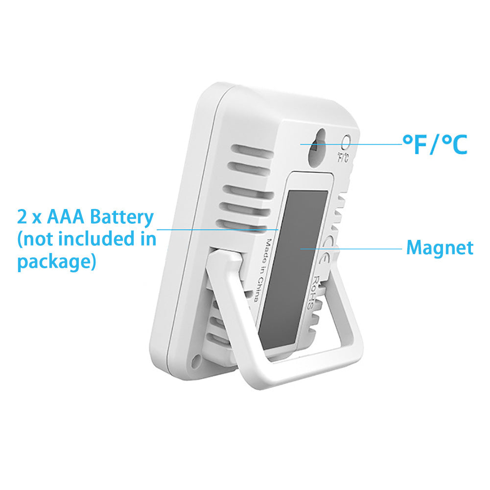 CJ digital indoor electronic thermometer displaying room temperature of 24°C in a sleek, compact design.