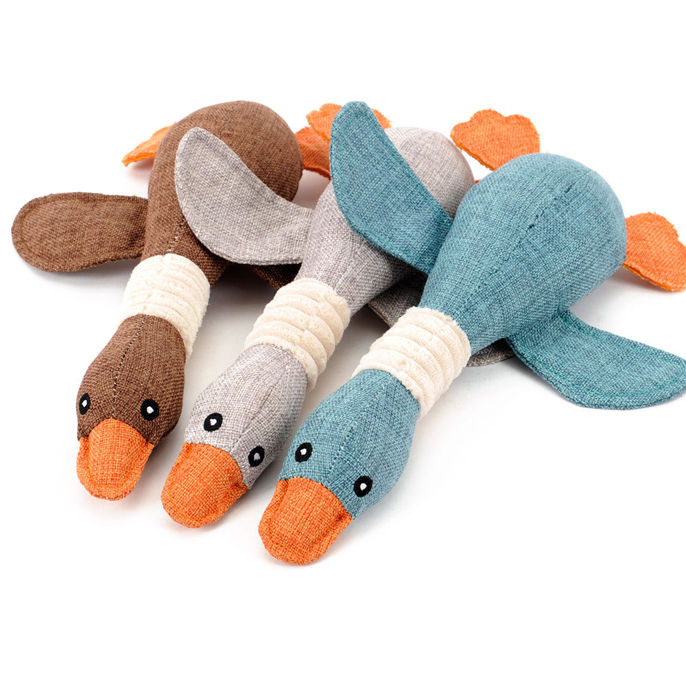 CJ Dayan sounding plush dog toy with puzzle features, soft pet sound toy for dogs, designed for interactive play and mental stimulation.