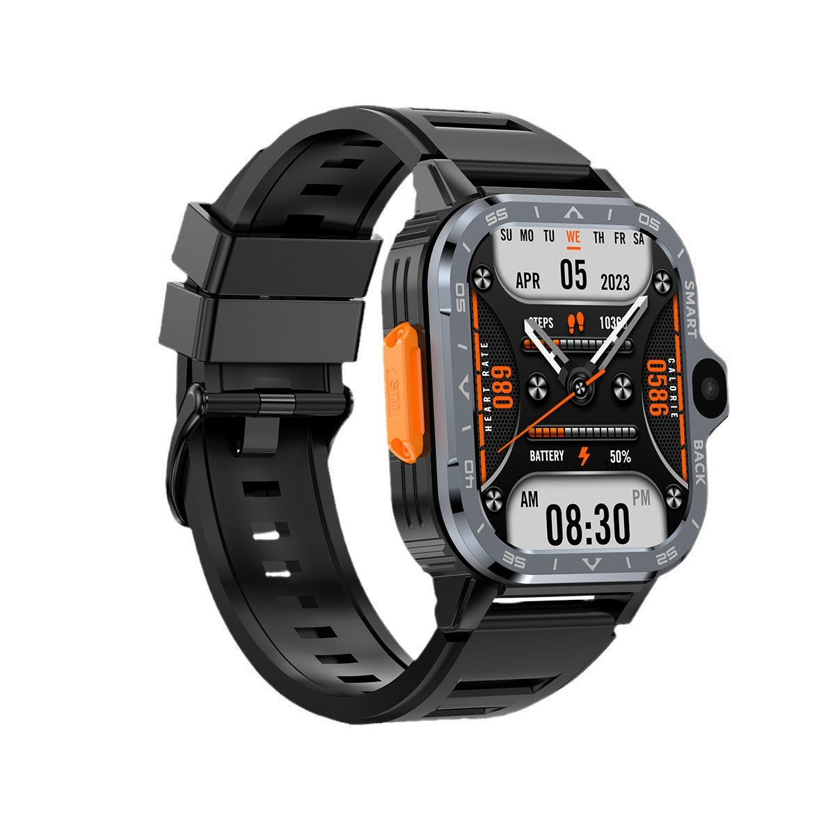 CJ student smart watch with Android interface, sports tracker, internet access, and digital display in a sleek design.