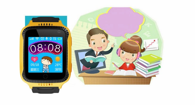 CJ brand smart watch with a sleek digital display and fitness tracking features.