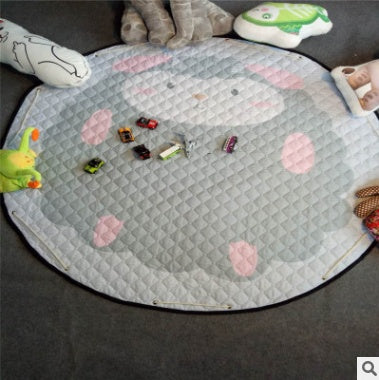 CJ Explosion Models cotton car storage bag and round outing climbing toy mat for children, with colorful design and storage compartments.