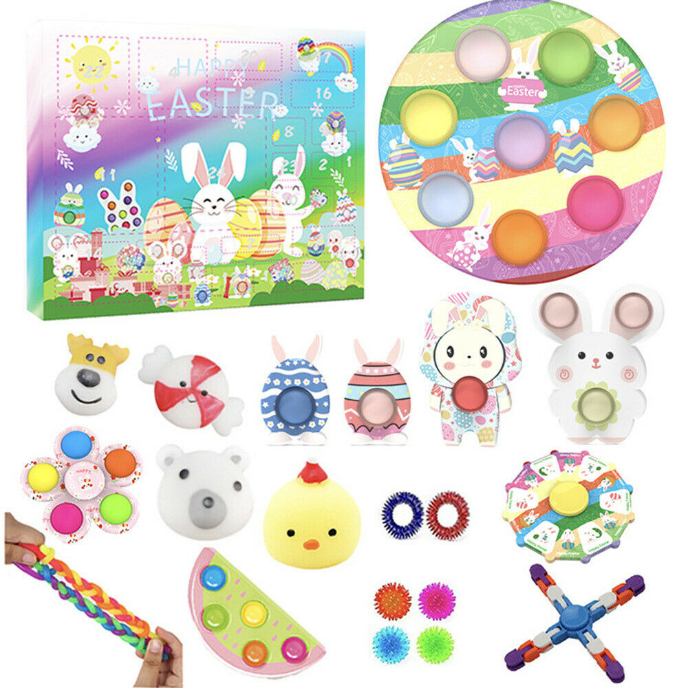 Set of five CJ sensory fidget toys for kids with autism and ADHD, featuring colorful, tactile designs for focused sensory engagement.