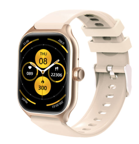 CJ Bluetooth Smart Watch with full touch screen, heart rate monitor, and sport bracelet features for fitness tracking.