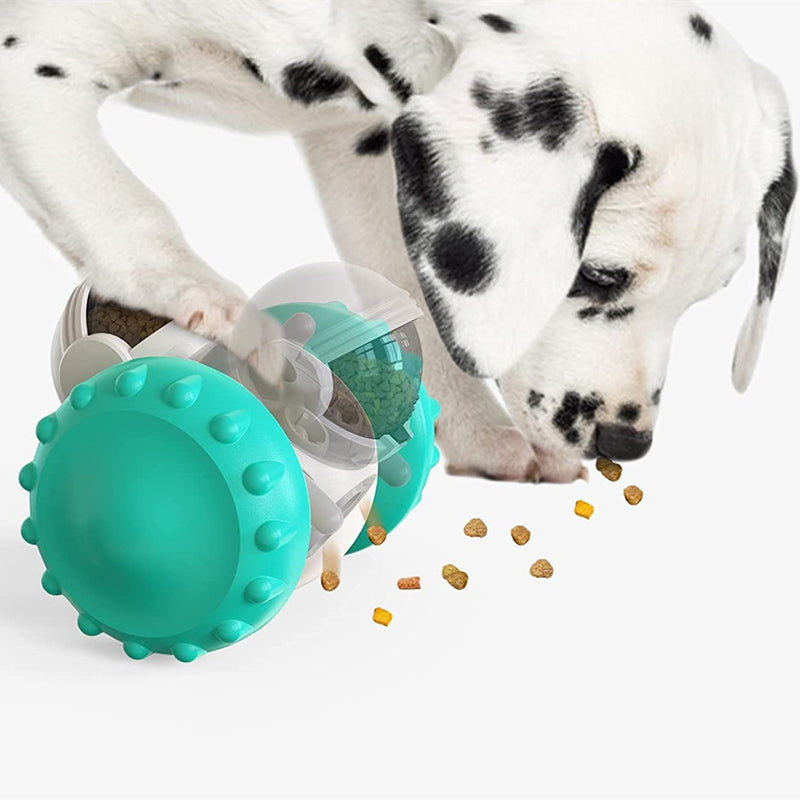 CJ cat and dog toy car, interactive slow feeder and balance toy for pets, promoting fun and mental development.