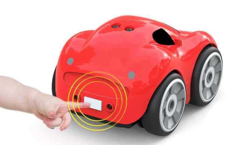 Colorful CJ smart children's toy with interactive buttons and playful design, suitable for early learning and entertainment.