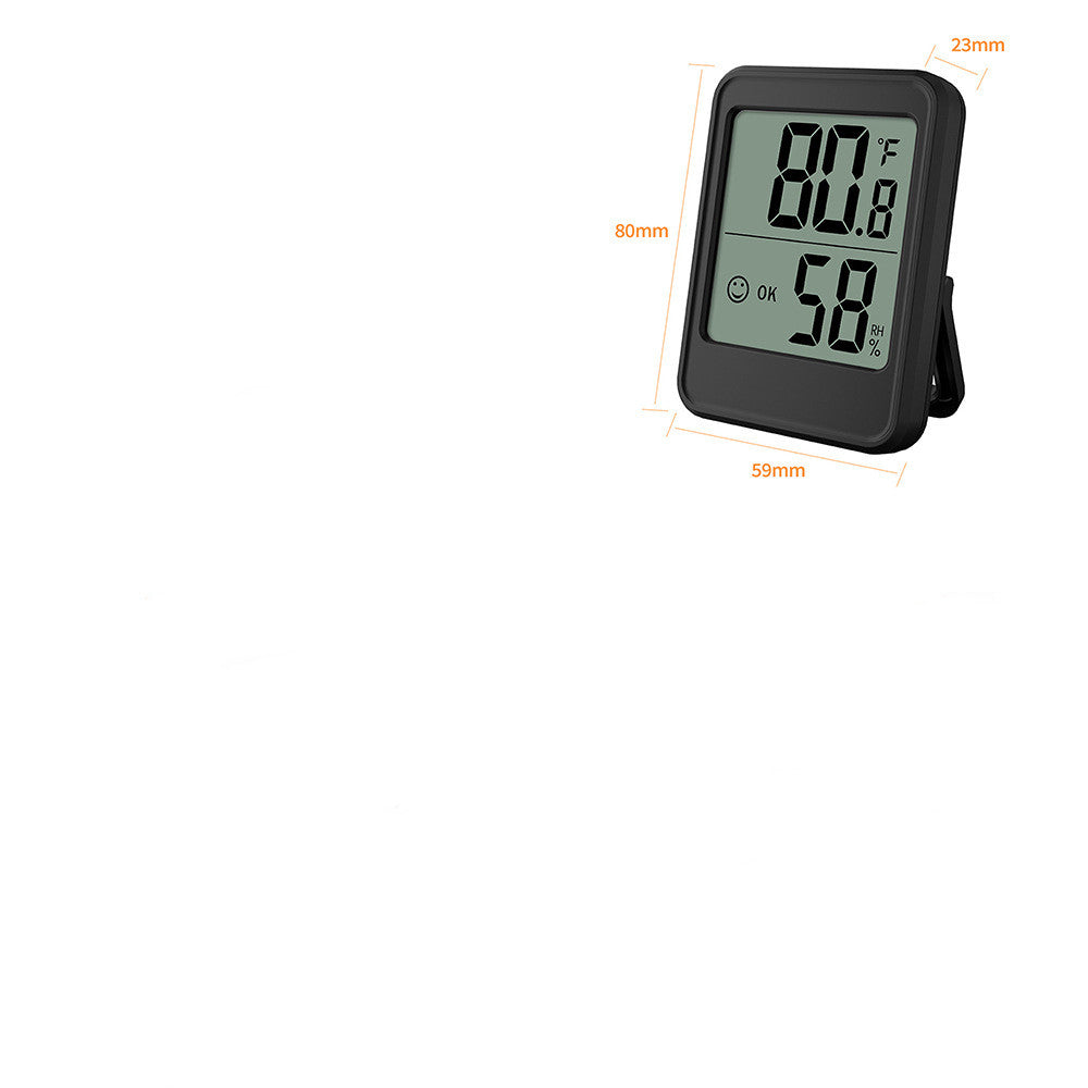 CJ digital home indoor electronic thermometer displaying current temperature on a sleek digital screen.
