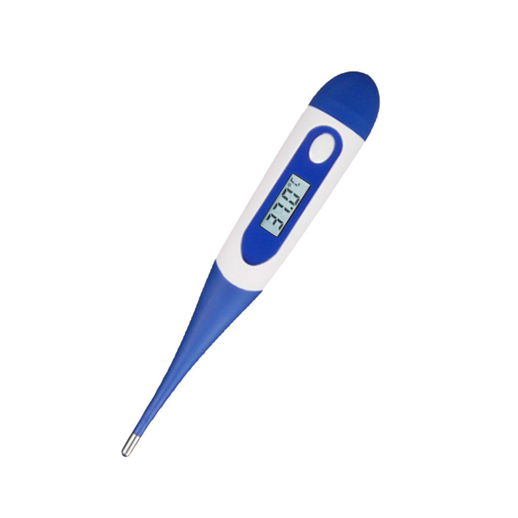 Digital electronic waterproof thermometer by CJ showing a clear digital display with temperature readings.