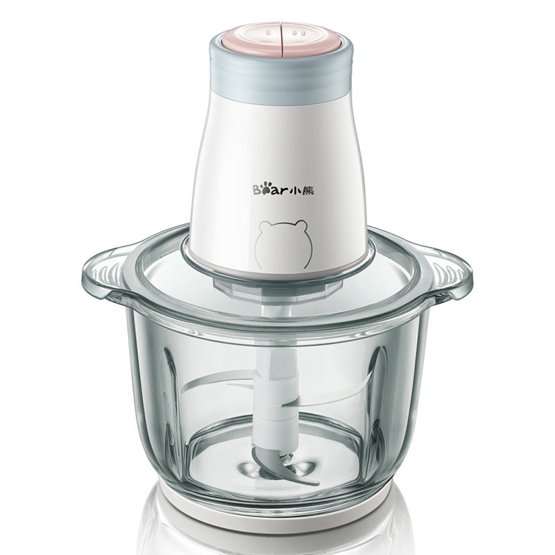 CJ household electric multi-function vegetable chopper blender for cooking, compact design with stainless steel blades.
