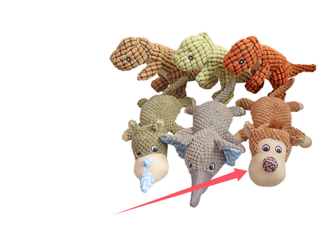 CJ Dayan sounding dog plush toy with pet sound features and puzzle design, ideal for interactive pet play.
