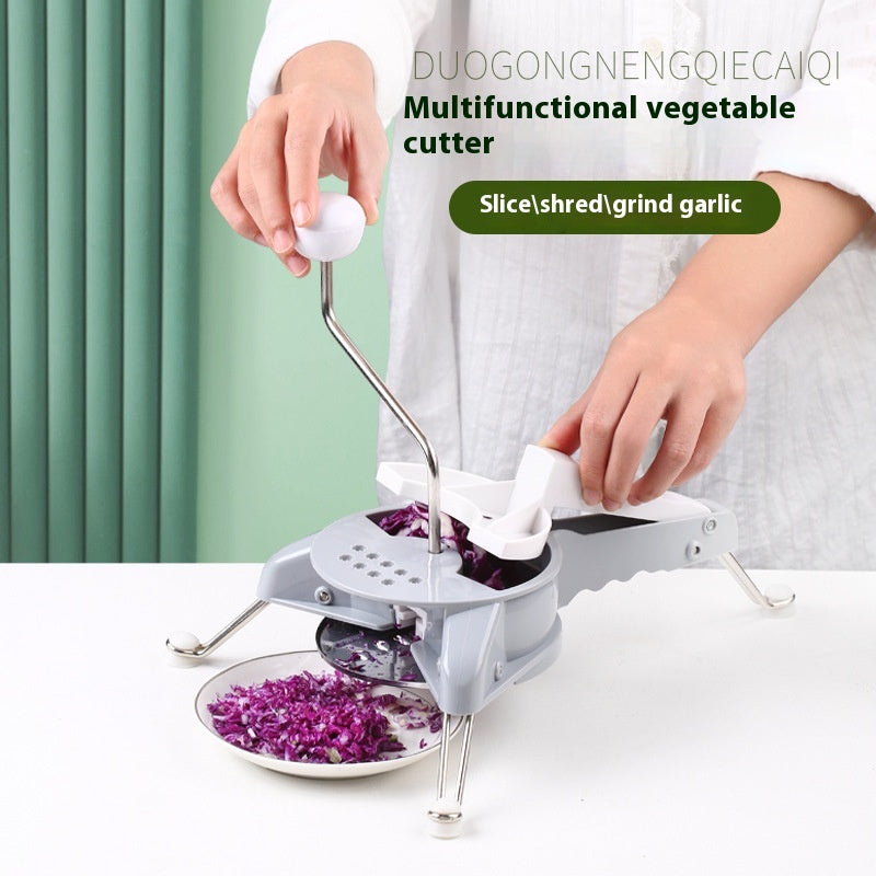 CJ kitchen household multi-function vegetable chopper with stainless steel blades and compact design for easy food prep.