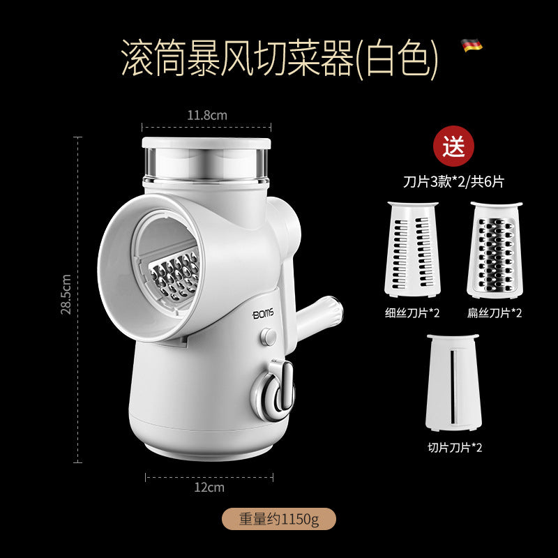 CJ roller vegetable cutter kitchen multi-function device with stainless steel blades for efficient vegetable slicing and chopping.