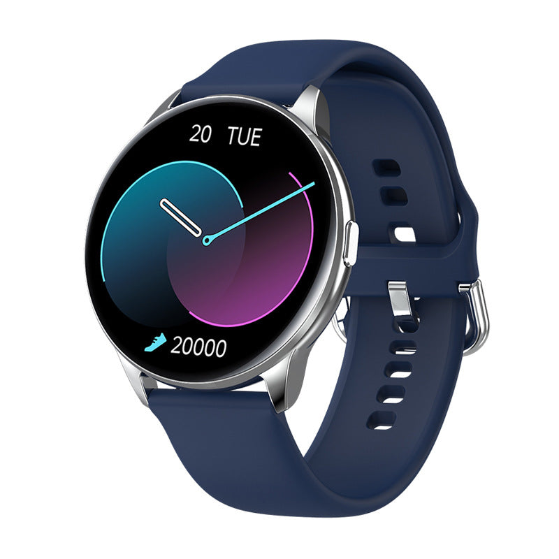CJ Y90 Smart Watch with GPS, blood pressure monitor, fitness tracking, and health features, shown with a digital display.